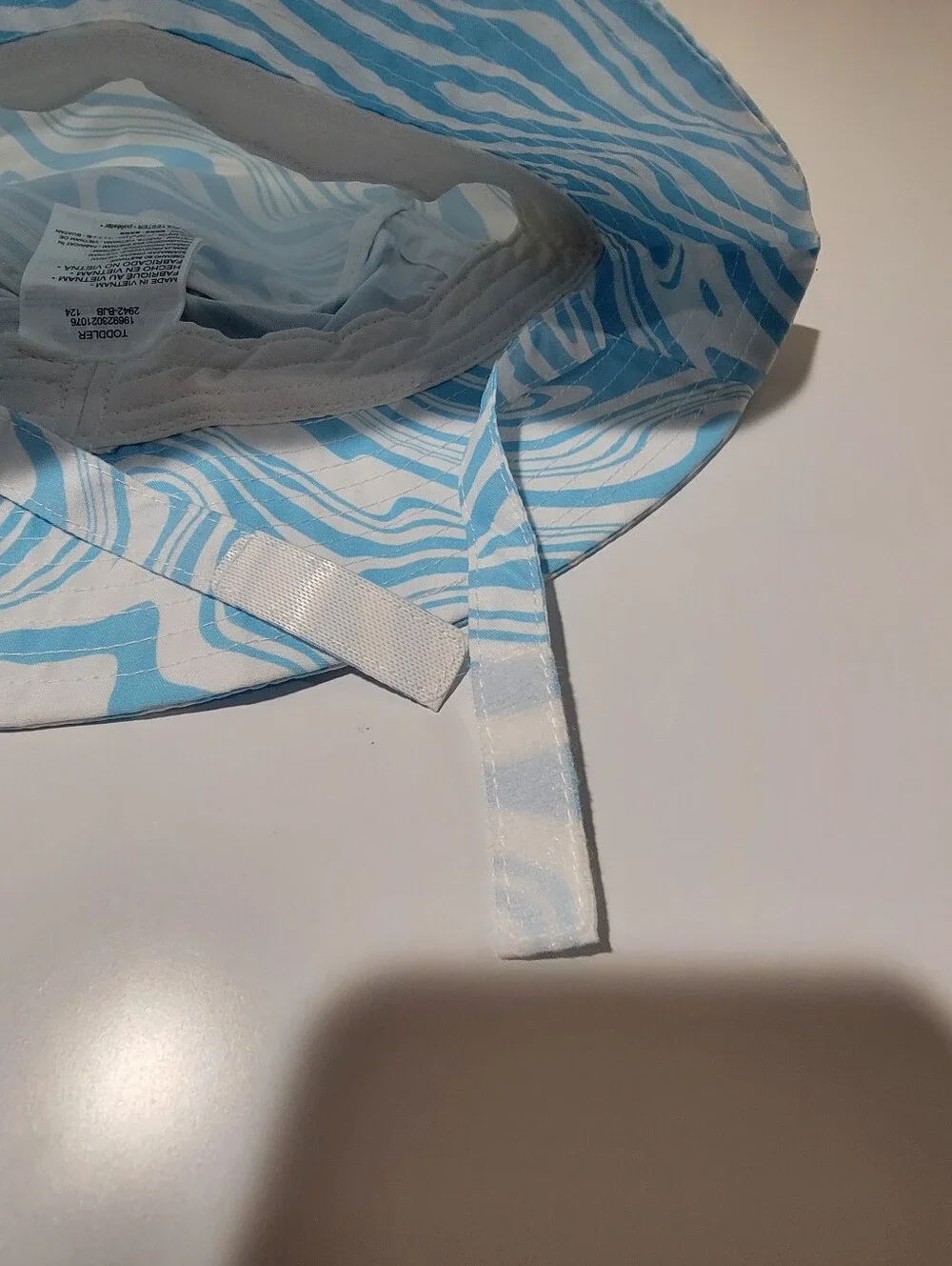 Nike Futura Light Blue and White Swirl Toddler Bucket Hat Size 2-4T
